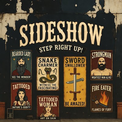 Vintage Sideshow Freak Posters