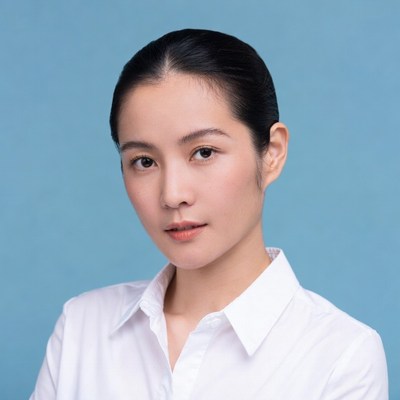 Asian woman in white shirt
