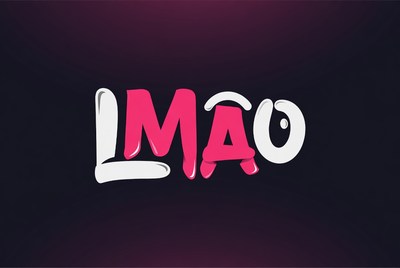 LMAO Text Illustration