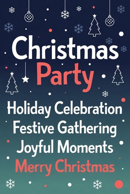 Christmas Party Invitation Poster