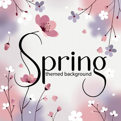 Spring Themed Background Illustration
