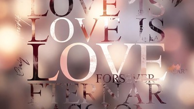 Love is Forever Text Art