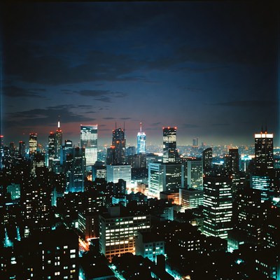 New York City Skyline at Night