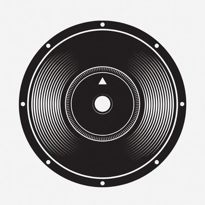 Black Speaker Illustration