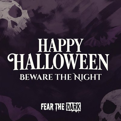 Happy Halloween Beware the Night Illustration