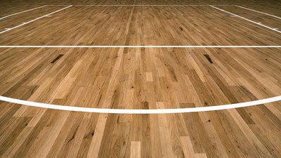 Empty Indoor Basketball Court