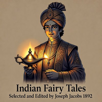 Boy Holding Lamp in Indian Attire