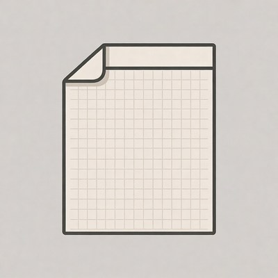 Graph paper sheet illustration