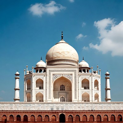 Taj Mahal under blue sky