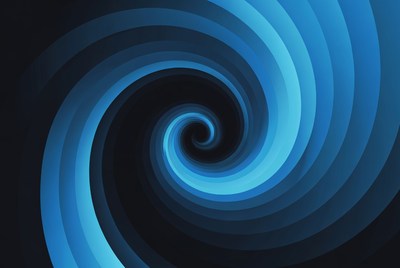 Blue Spiral Vortex Background
