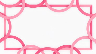 Pink Interlocking Circles Frame