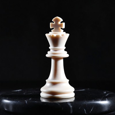 White King Chess Piece