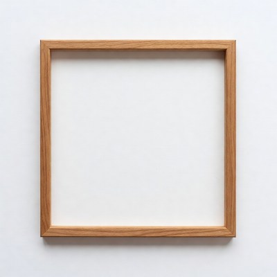 Empty Wooden Picture Frame