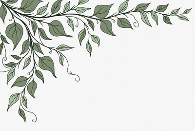 Green Leafy Vine Illustration
