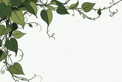 Green Ivy Vines Illustration