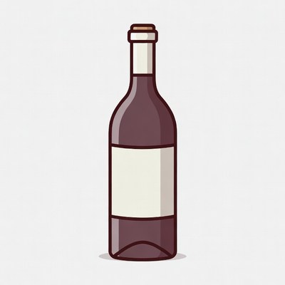 Wine Bottle Illustration