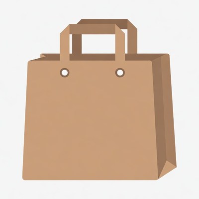 Brown Paper Shopping Bag