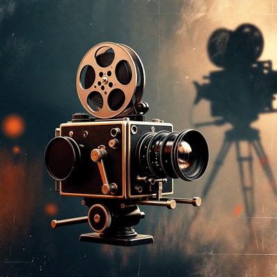 Vintage Film Camera with Reels