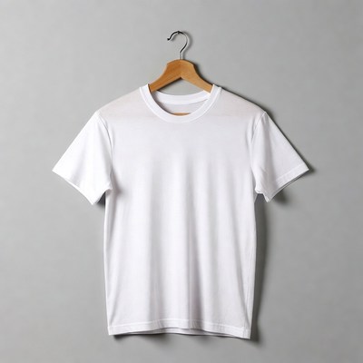White T-Shirt on Hanger