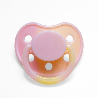Pink gradient baby pacifier