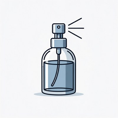 Spray Perfume Bottle Illustration