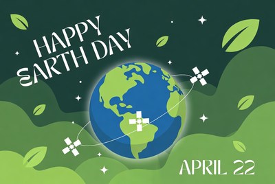 Happy Earth Day April 22 Illustration