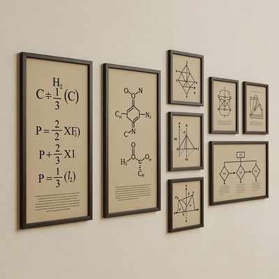 Chemistry Formulas Wall Art Prints