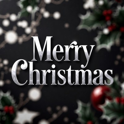 Merry Christmas Shiny Text