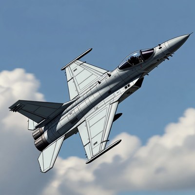 Fighter Jet Flying Upside Down