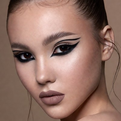 Asian woman with dramatic black eyeliner