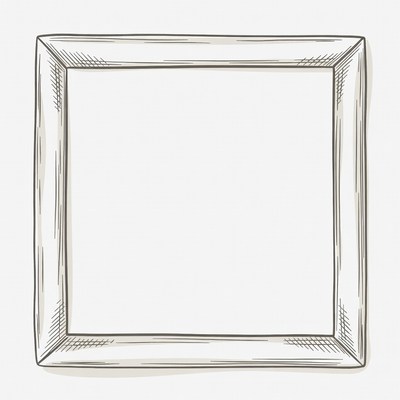 Empty Sketch Frame Illustration