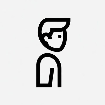 Side profile man icon