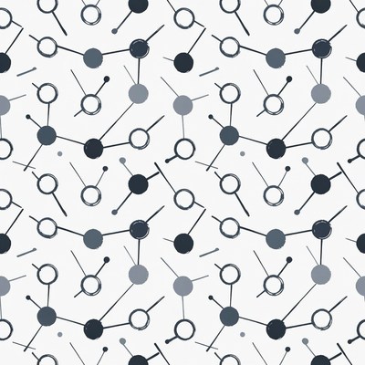 Black Abstract Dots Network Pattern