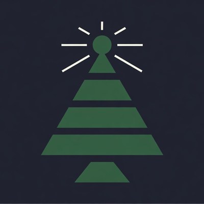Green Christmas Tree Icon