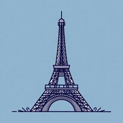 Eiffel Tower illustration