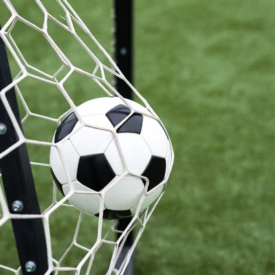 Soccer Ball in Goal Net