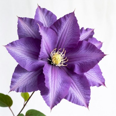 Purple Clematis Flower Bloom