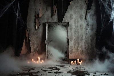 Haunted Mirror in Cobweb Wall