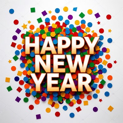 Happy New Year confetti