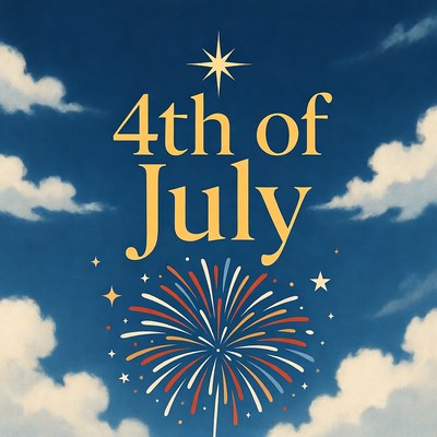 4th of July Fireworks Illustration