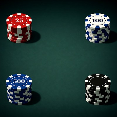 Poker Chips 25 100 500 1000