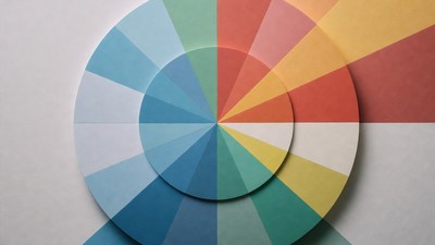Color wheel with vibrant segments