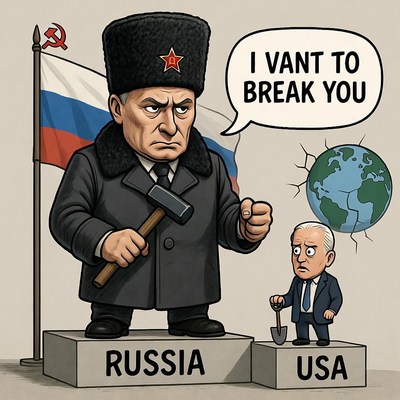 Putin Threatening Biden with Hammer