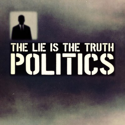 Silhouette man and politics quote