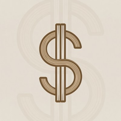 Brown Dollar Sign Icon