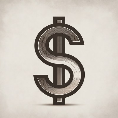 Vintage Dollar Sign Symbol