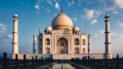 Taj Mahal with Reflecting Pool