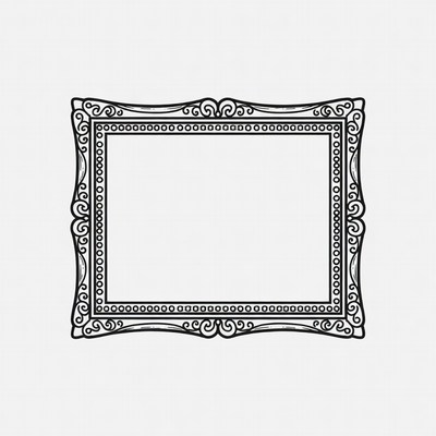 Ornate Empty Picture Frame