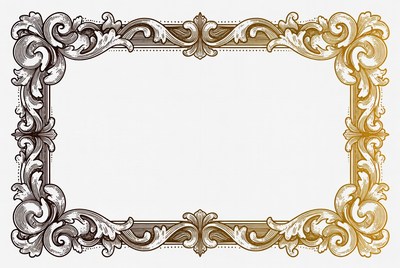 Ornate Vintage Engraved Frame