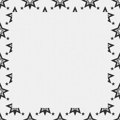 Black Star Border Frame